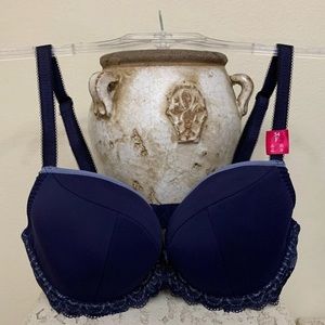 NWT Navy Blue Curvy Kate Bra 34DDD / 34G
